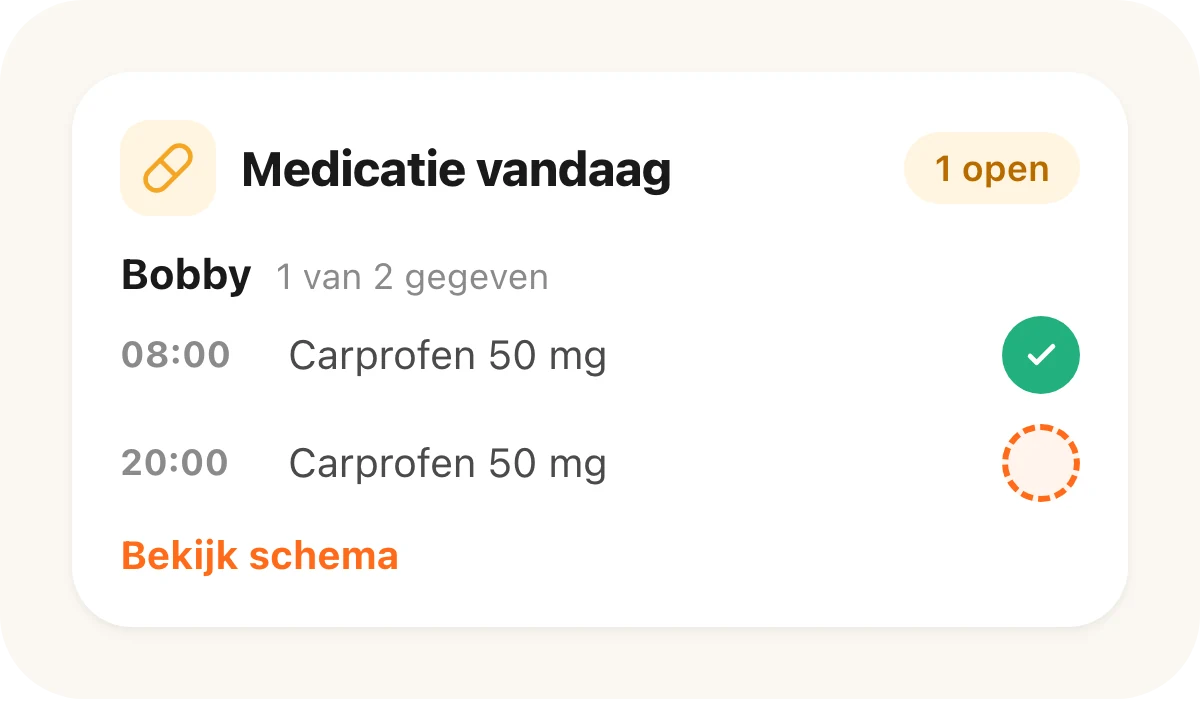Medicatie vandaag in de app